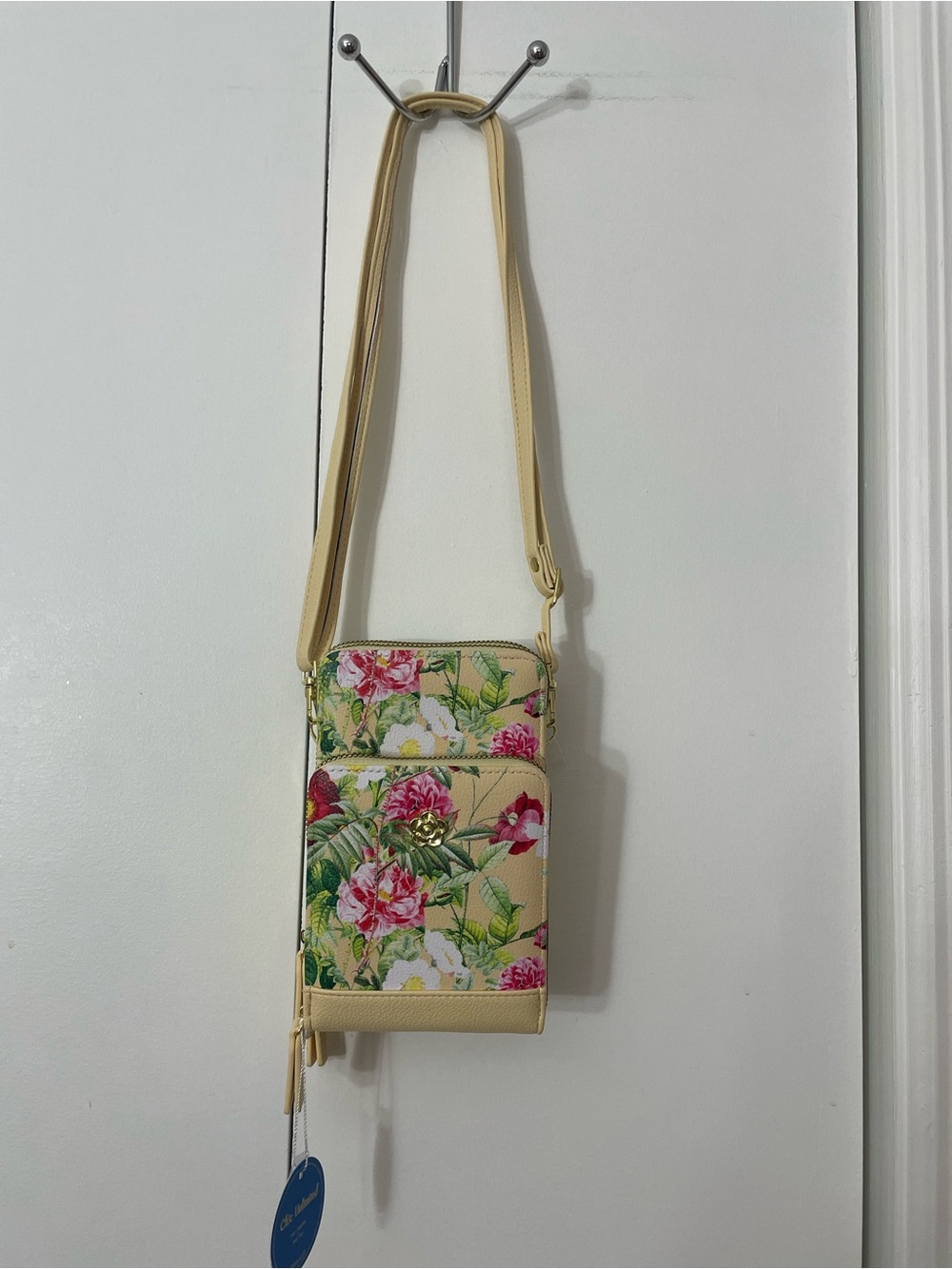 Floral Crossbody Phone Bag - Yellow